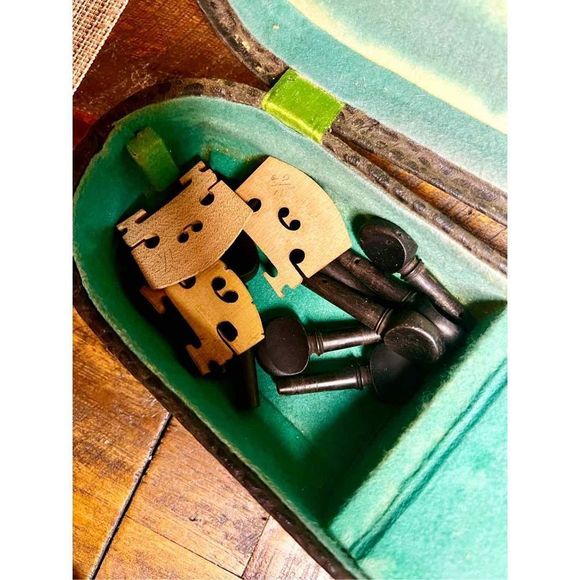 VINTAGE German Antonius Stradivarius Cremonensis, Faciebat Anno 3/4 size violin - Picture 11 of 16